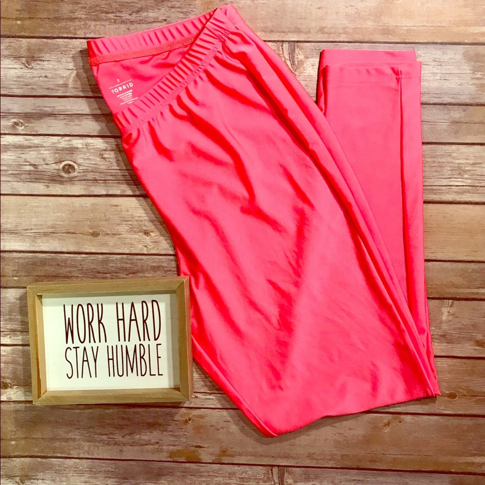 TORRID HOT PINK skinny pants